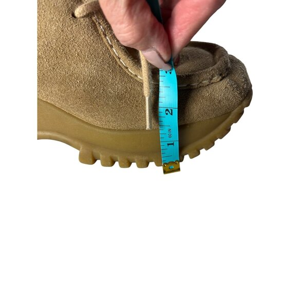 Vintage Skechers Suede Womens Platform Lace-Up Shoes With Lug Sole Beige Sz 9 - Picture 10 of 11